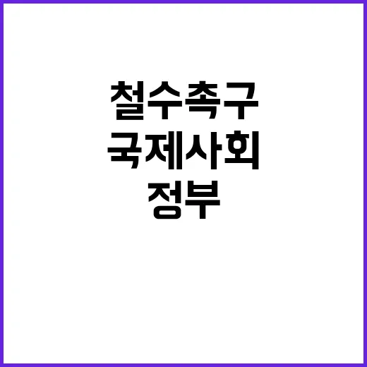 철수 촉구 정부의 …