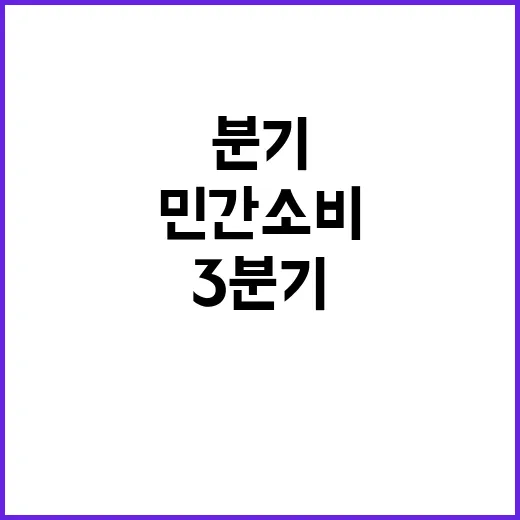 민간소비 3분기 반…