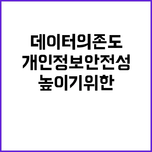 데이터 의존도 높이…