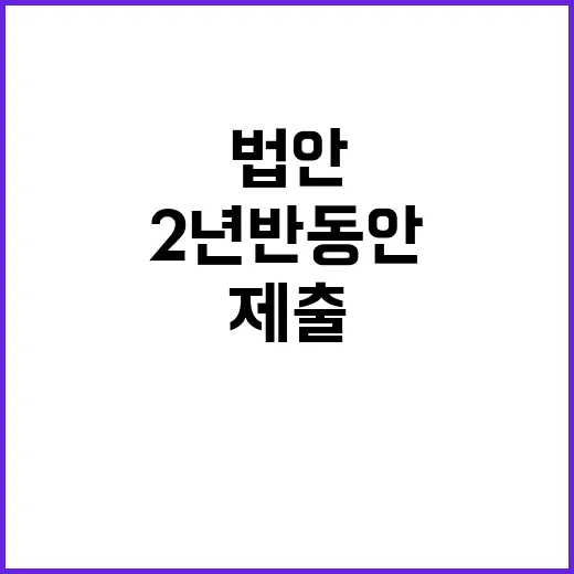 법안 제출 “2년 …