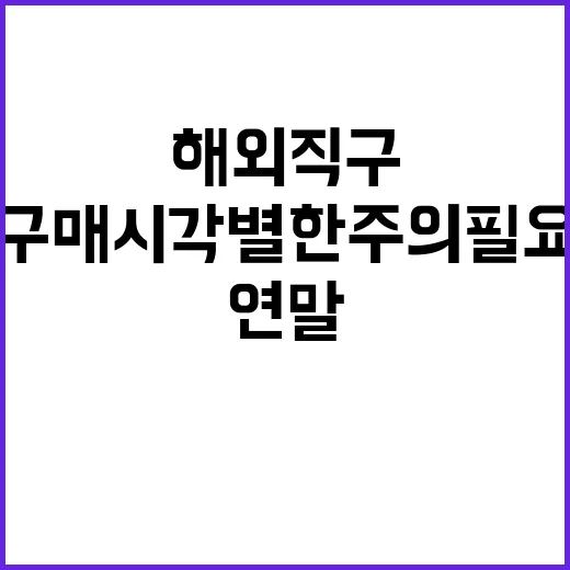 연말 해외직구 구매…