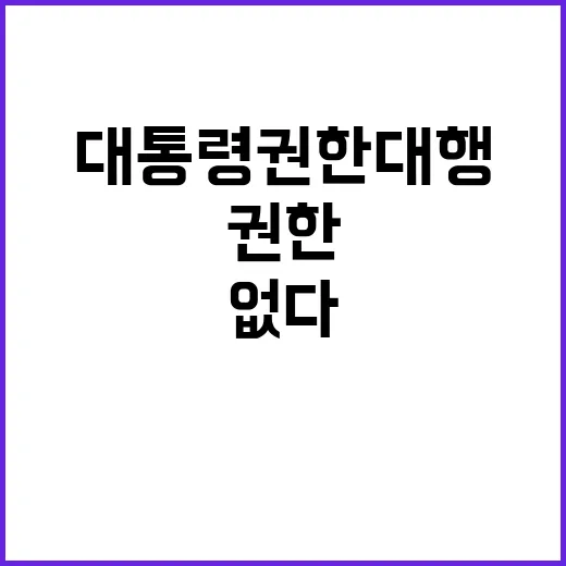 국조실 “대통령 권한대행 전례? 검토한 적 없다!”