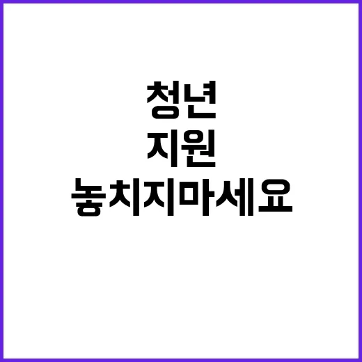 청년일자리 지원 마지막 기회 놓치지 마세요!