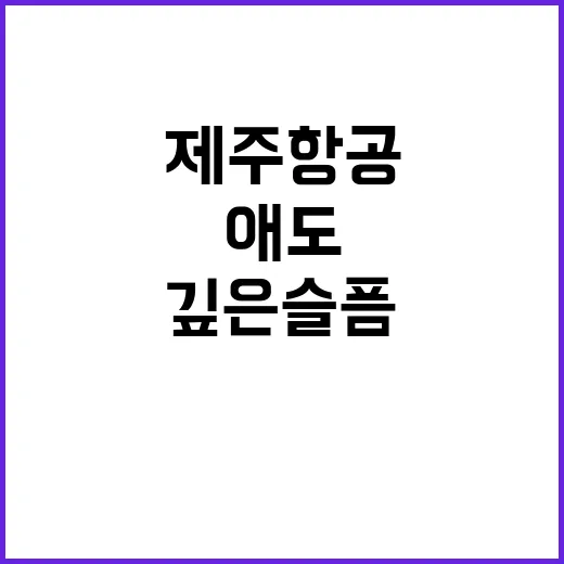 제주항공 사고 애도…