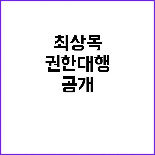 권한대행 신년사 최…