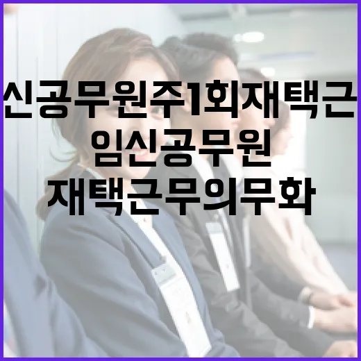 임신 공무원 주 1회 재택근무 의무화!