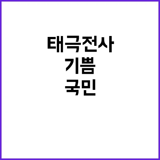 태극전사, 국민 기…