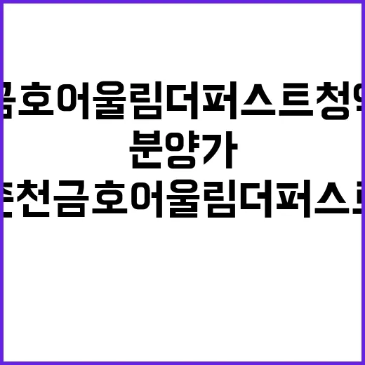 춘천 금호어울림 더…