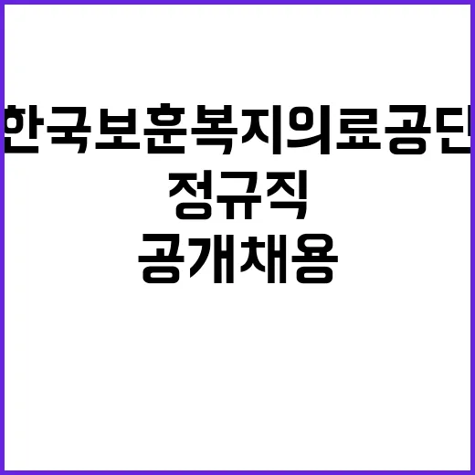 [본사] 한국보훈복지의료공단 본사 직원(간호직, 기술직, 복지기능직) 공개채용