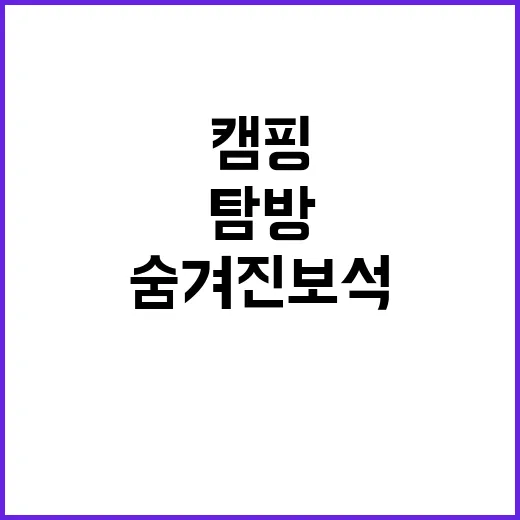 가자 GO캠핑 야영…