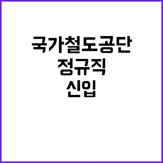 국가철도공단 정규직…