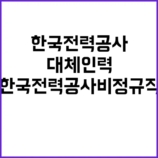 한국전력공사 비정규…