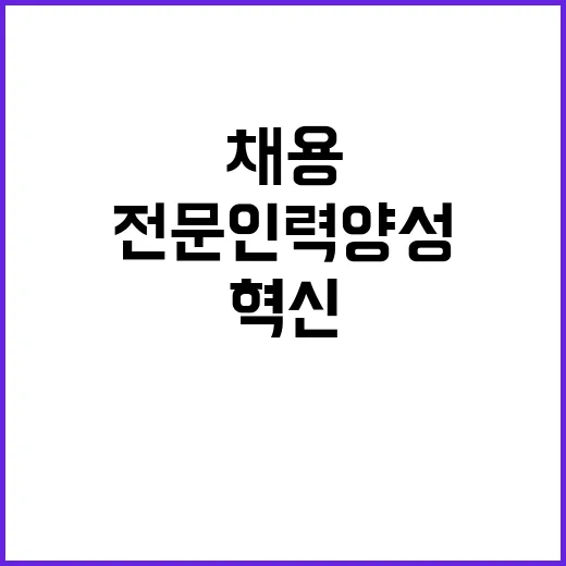 인사처 전문인력 양성으로 채용절차 혁신 시작!