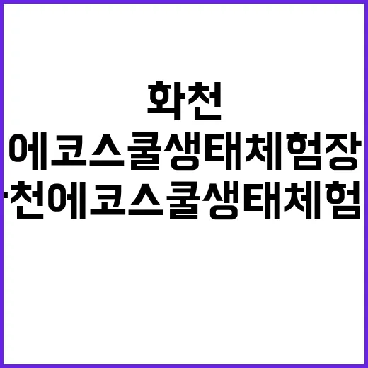 화천에코스쿨 생태체…