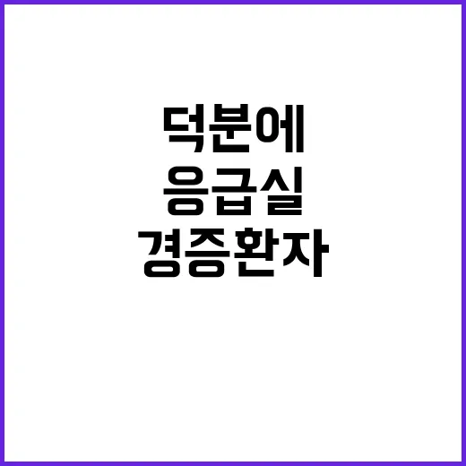 응급실 안정성 경증…