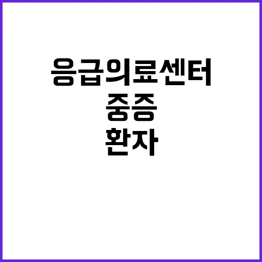 응급의료센터 지정 …