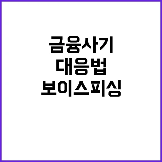 금융사기 주의! 투자리딩방·보이스피싱 대응법 공개!