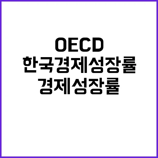 한국 경제성장률 OECD 예상보다 낮은 이유는?