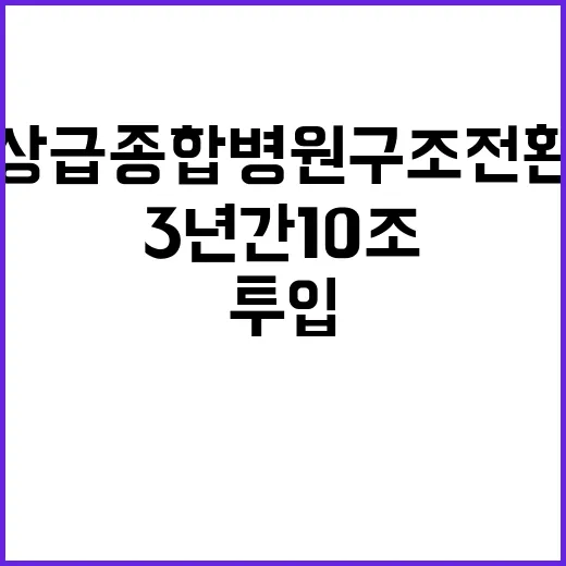 상급종합병원 구조전…