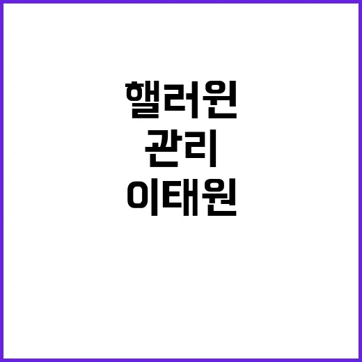 핼러윈 대책 이태원…