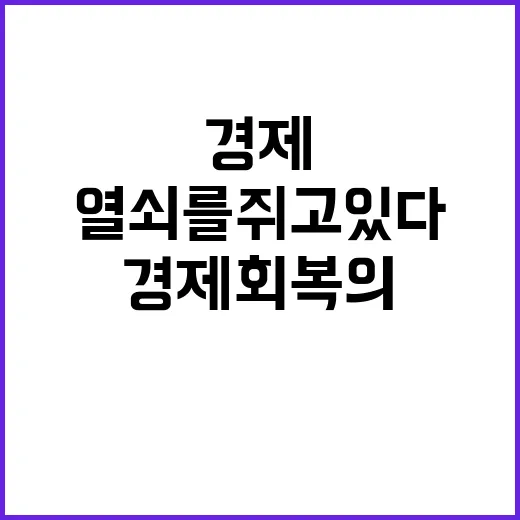 소상공인 경제 회복…