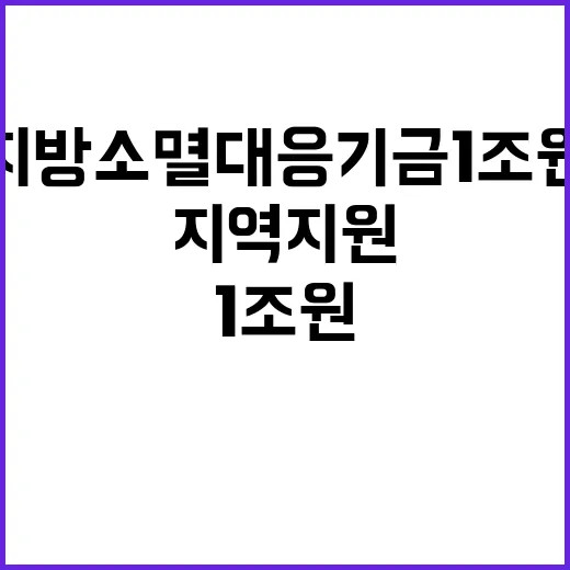 지방소멸대응기금 1…