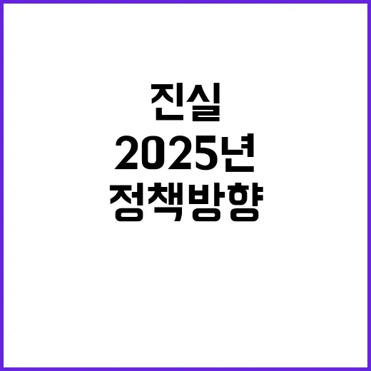 경제정책방향 기재부의 2025년 준비 과정의 진실!