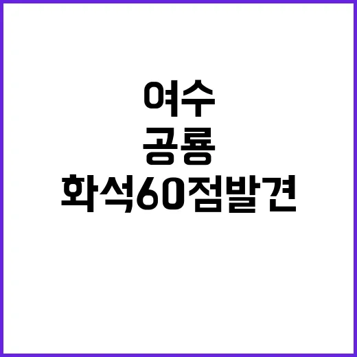 발굴 여수에서 공룡골격화석 60점 발견!