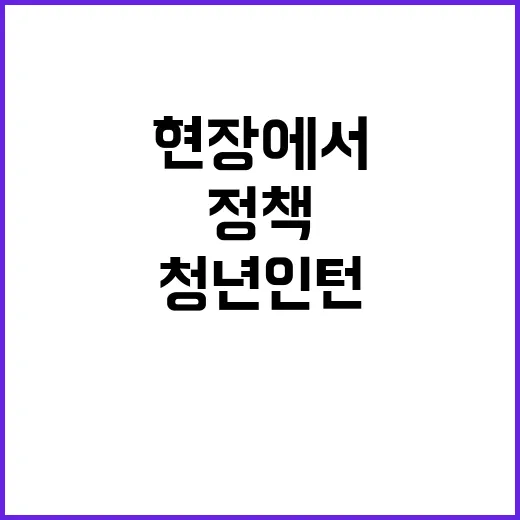 청년인턴들 2024년 정책 현장에서의 활동 공개!