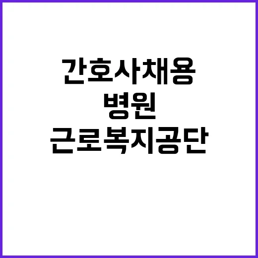 [정선병원] 의료직 5급(간호사) 채용 공고