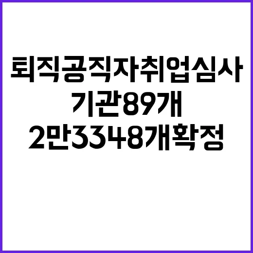 퇴직공직자 취업심사…