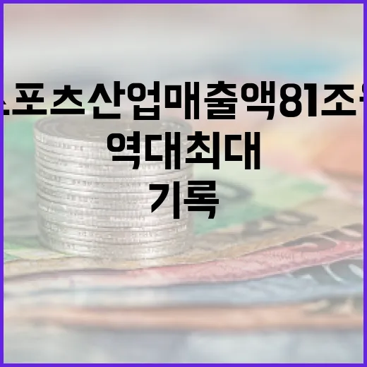 스포츠산업 매출액 …