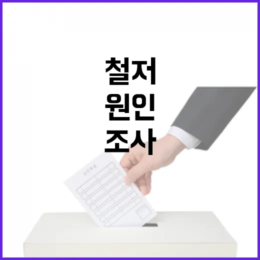 사고원인 철저 조사 항공안전 혁신의 미래!