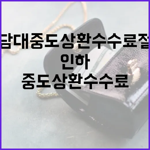 주담대 중도상환수수…