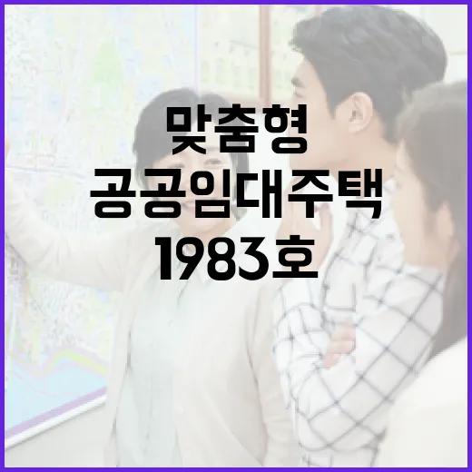 맞춤형 공공임대주택 1983호 당신을 위한 선택!