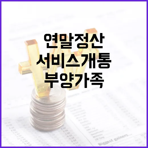 연말정산 서비스 개통…부양가족 공제의 새로운 변화!