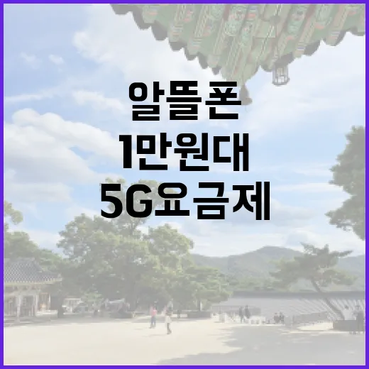 알뜰폰 5G 요금제 이제 1만원대?