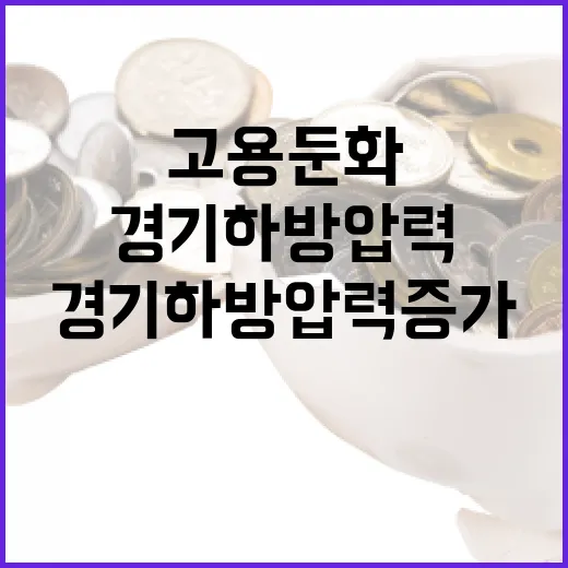 고용 둔화 경기 하방 압력 증가! 경제동향 발표