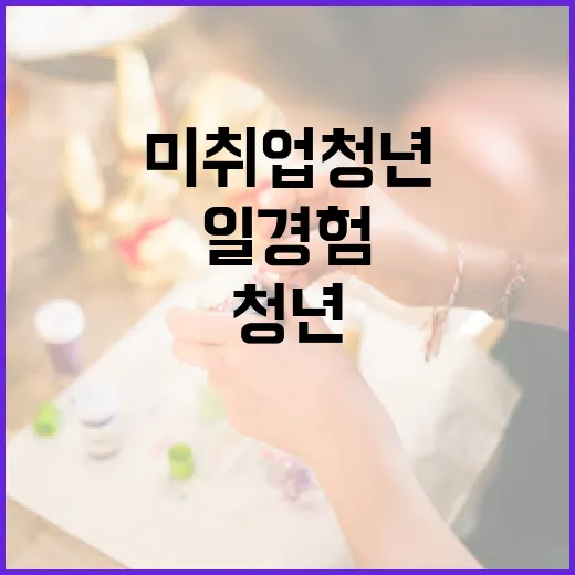 일경험 제공 미취업 청년 5만 8000명 가치 상승!