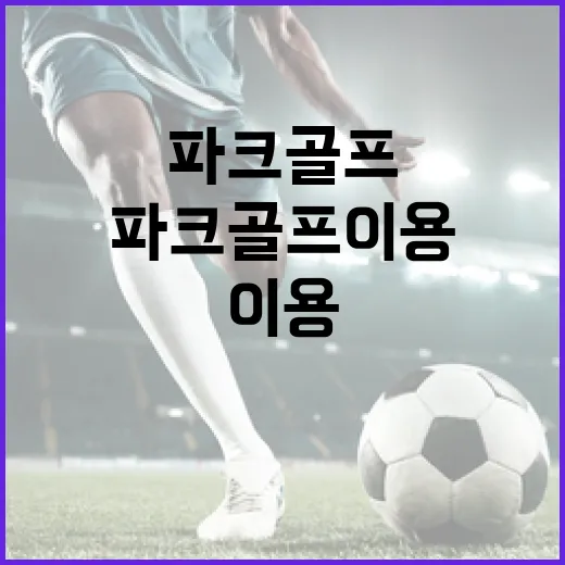 파크골프 이용 증가 놀라운 사실 공개된다!