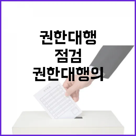 행정명령 권한대행의 파급효과 큰 사안 점검!