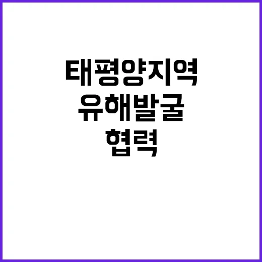 ‘태평양 지역 유해…