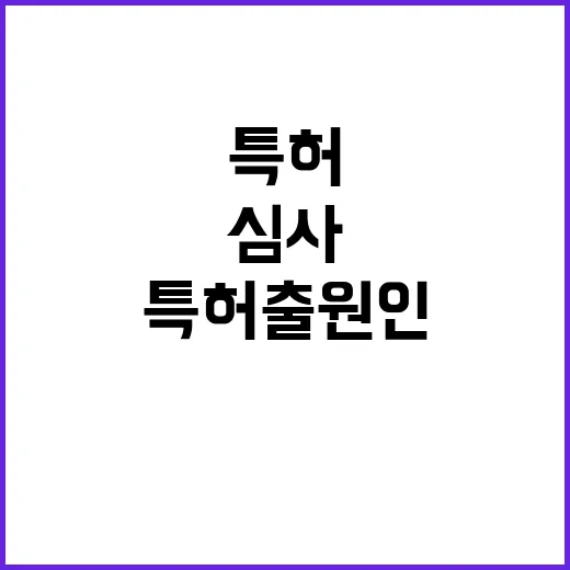 특허 출원인 공정 심사 기준 밝혀졌다!