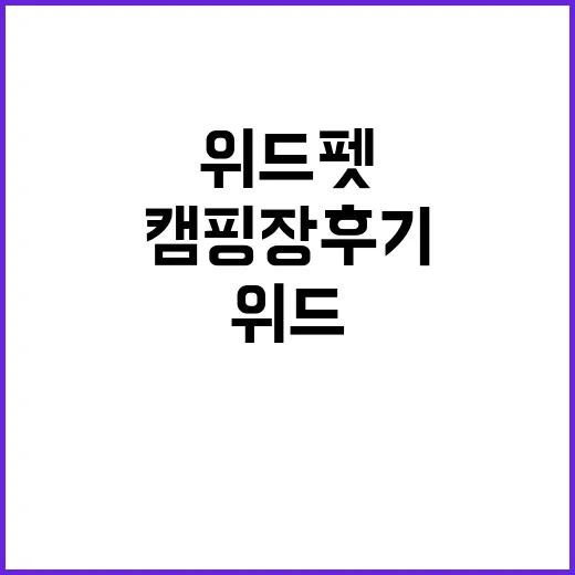 다시캠핑장위드펫 반…