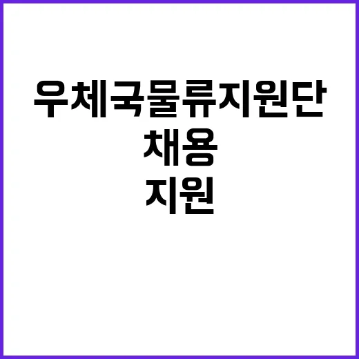 우체국물류지원단 대구지사 대구, 안동, 포항사업소 추석 특별소통 기간제(운전직, 상하차) 채용 공고