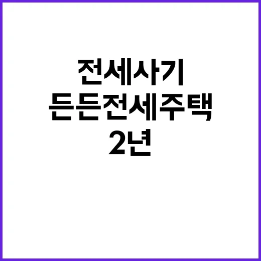 전세사기 막는 든든전세주택 2년 1만 6000호!