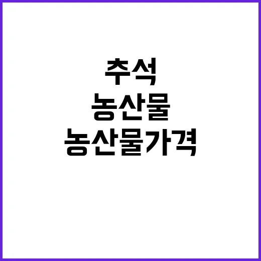 농식품부 성수품 가…