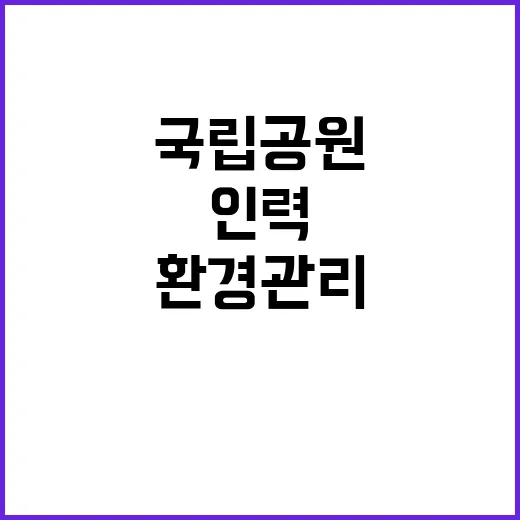 국립공원공단 비정규…