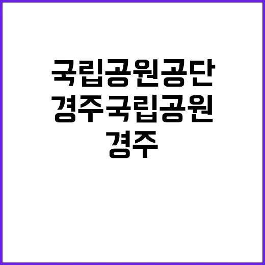 [경주] 경주국립공원 기간제(분묘조사) 직원 채용공고