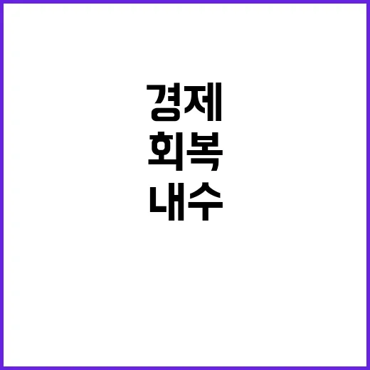 투자 활성화 경제부총리의 내수 회복 전략 공개!